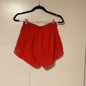 lululemon athletica Vibrant Red Athletic Shorts